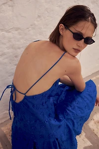 Appliquéd Cotton Dress