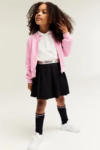 Pleated Jersey Skirt