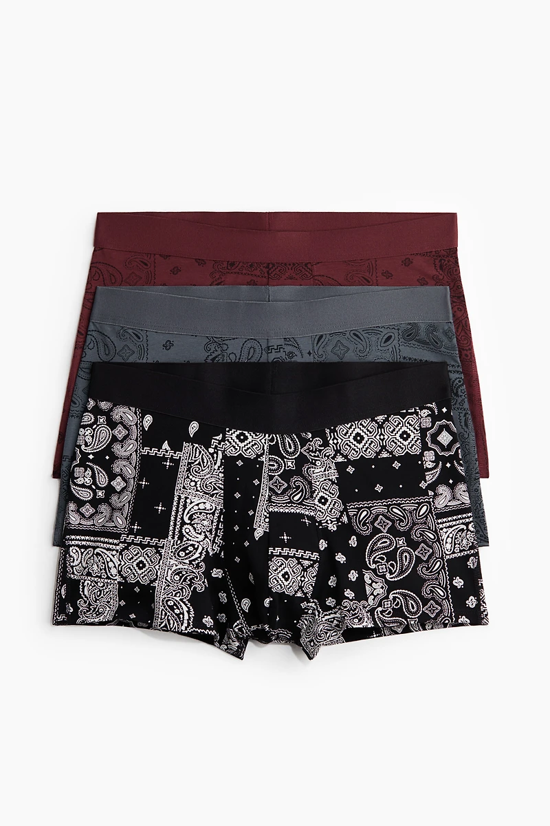 3-Pack Short Cotton Boxer Briefs