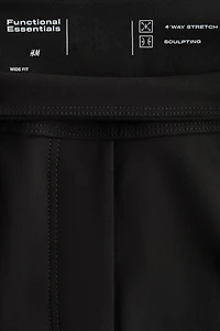 Four-Way Stretch Wide-Cut Pants