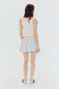 Crinkled Jersey Sleeveless Top