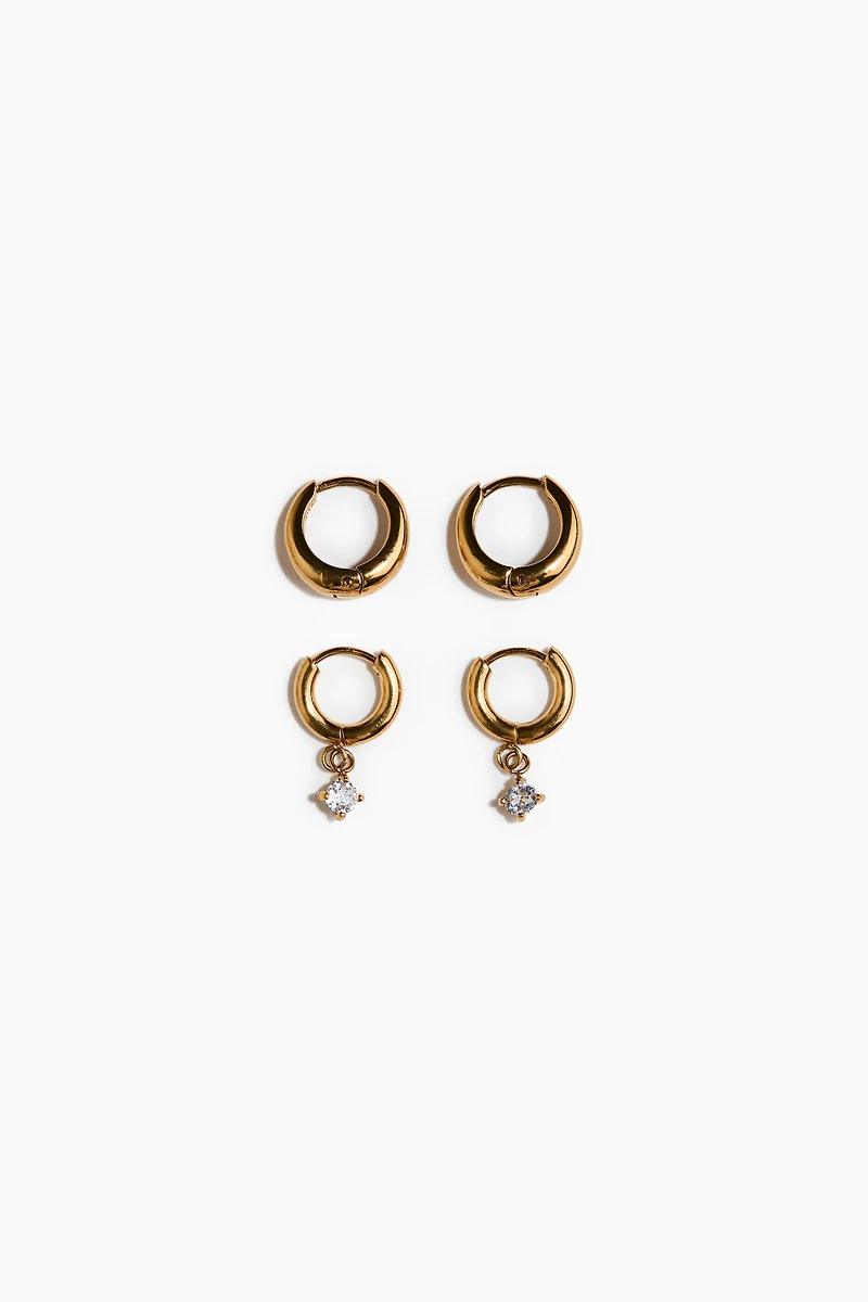 2 Pairs Waterproof Earrings