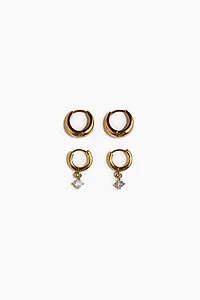 2 Pairs Waterproof Earrings
