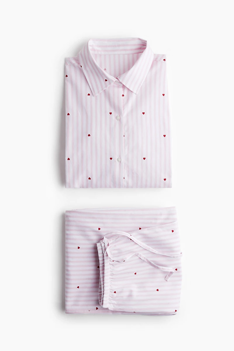 Pyjama en popeline de coton