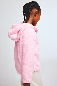 Teddy Fleece Hooded Jacket
