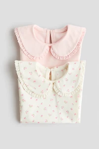 2-Pack Cotton Tops with Collar