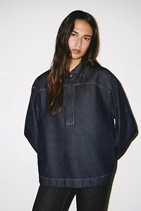 Denim Pullover Shirt