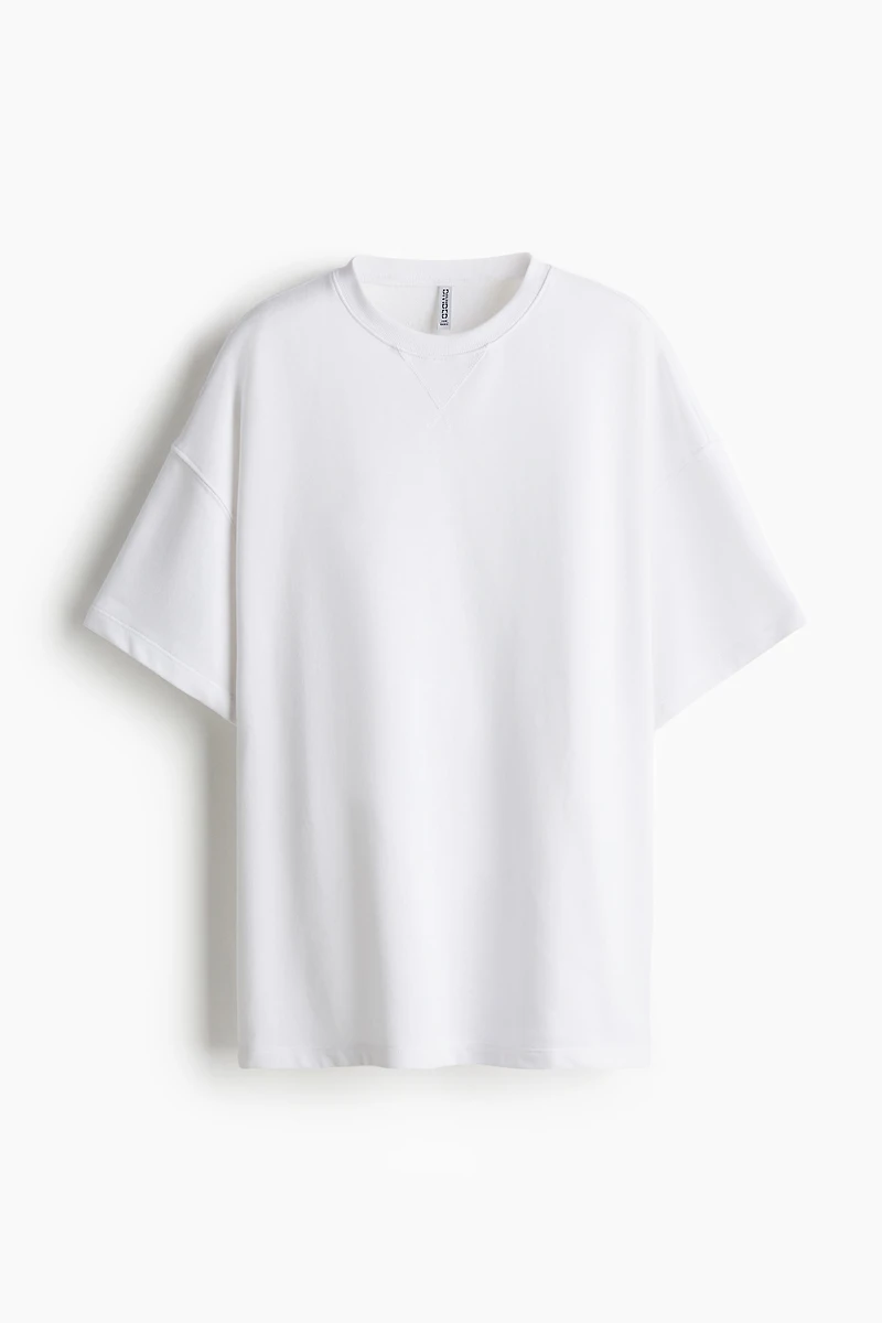 Oversized Short-Sleeved Sweatshirt