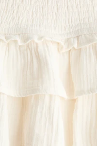 Tiered Viscose Mini Skirt