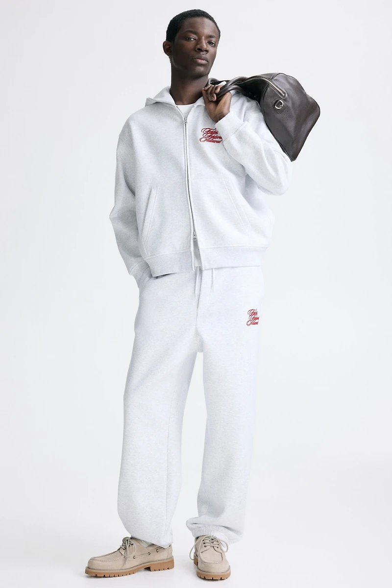 Loose-Fit Boxy Hooded Jacket