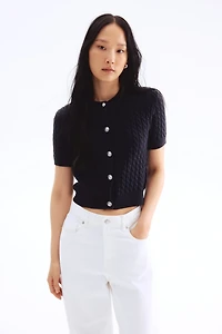 Cable-Knit Cardigan