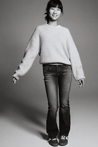 Bootcut Leg Low Jeans