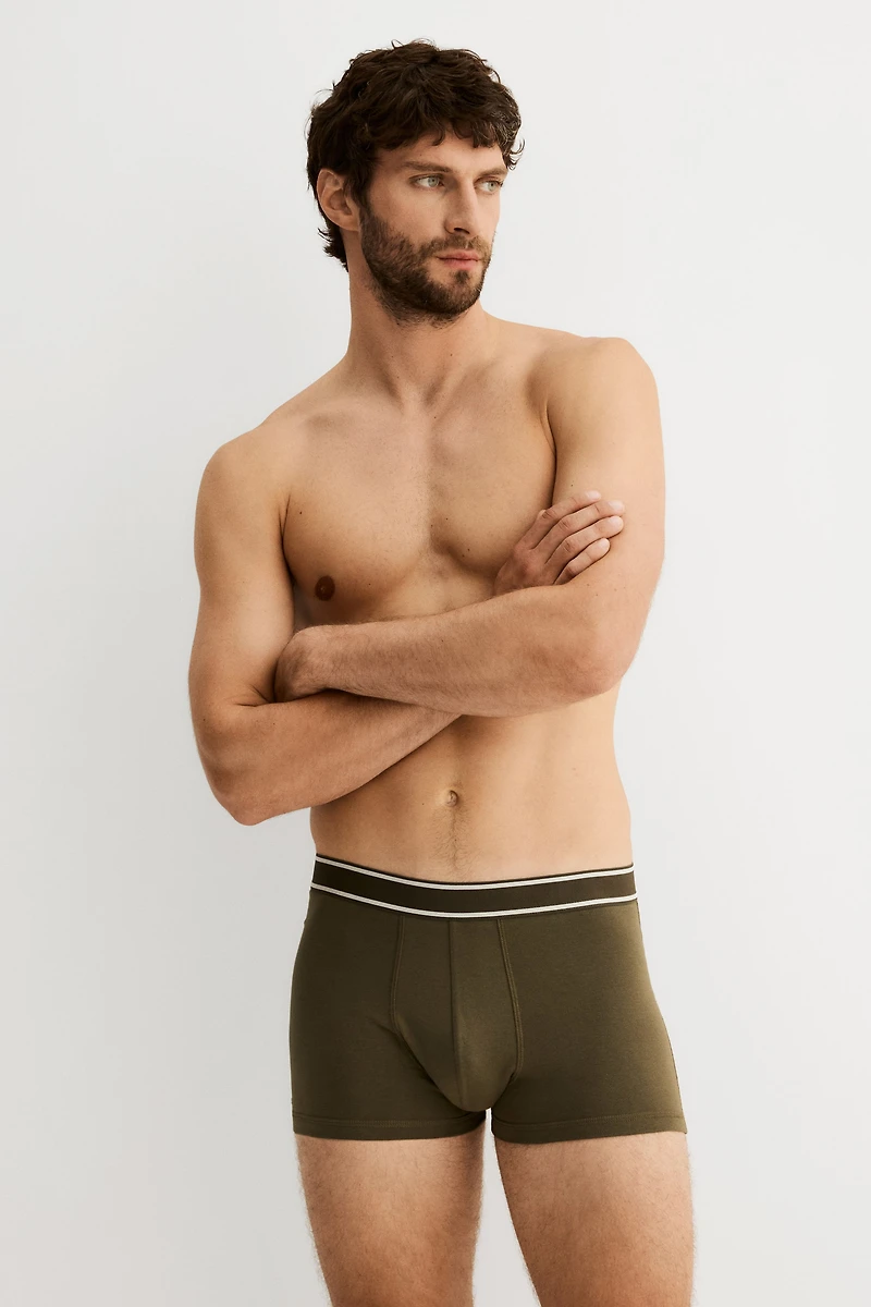 3-Pack Short Cotton Boxer Briefs