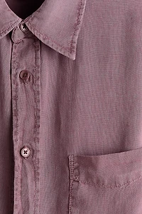 Chemise décontractée en lin mélangé