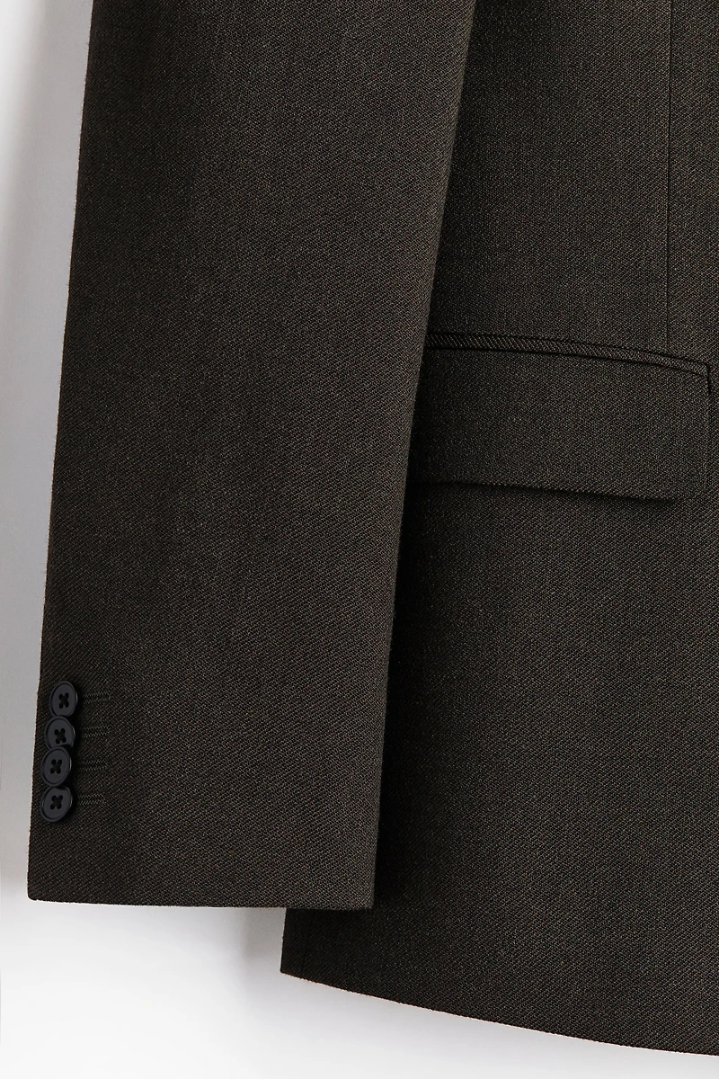 Regular-Fit Wool-Blend Double-Breasted Jacket