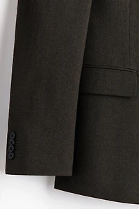 Regular-Fit Wool-Blend Double-Breasted Jacket