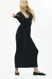 Robe à manches longues en jersey