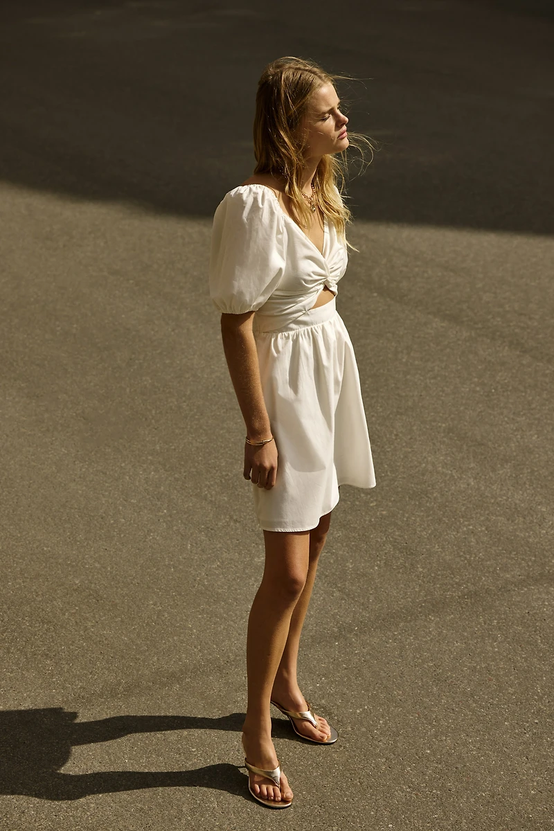 Twist-Detail Dress