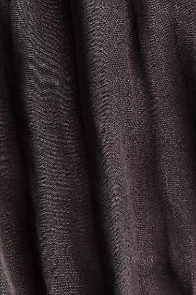 Draped Bubble-Hem Dress