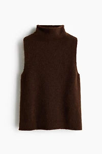 Haut en tricot à col cheminée