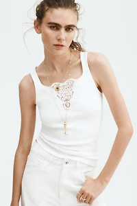 Lace-Detail Top