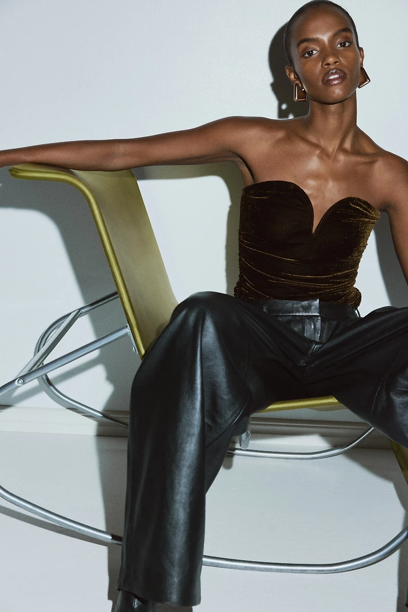 Haut bandeau à effet drapé