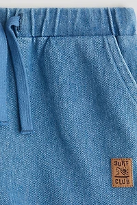 Denim-Look Shorts