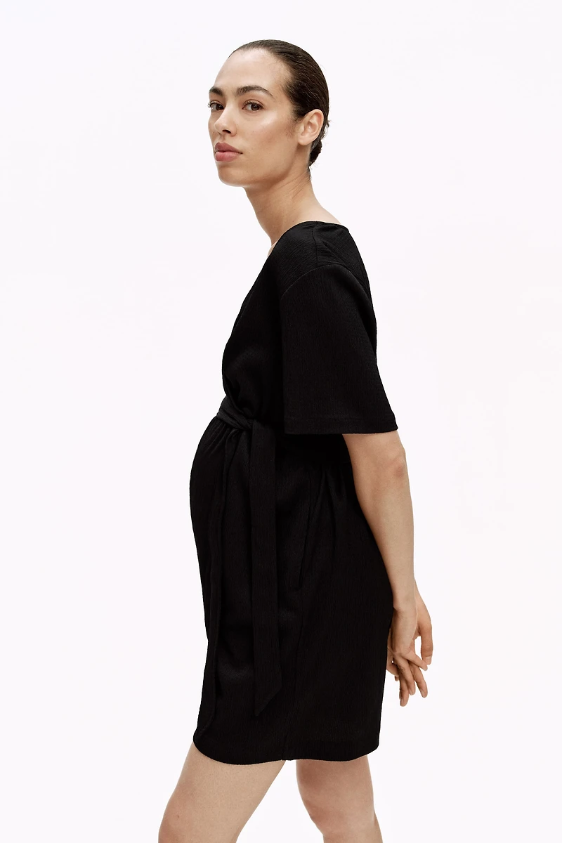 MAMA Combinaison short en jersey froissé