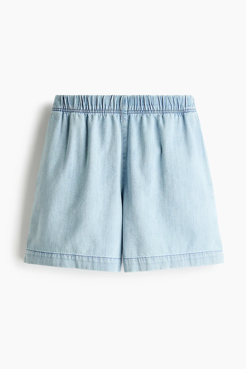 Denim Pull-On Shorts
