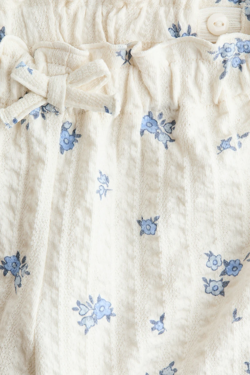 Textured Jersey Pants