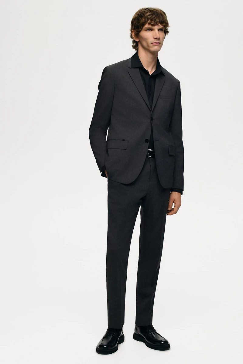 Slim Fit Wool-Blend Jacket