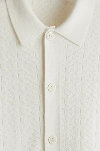 Regular-Fit Textured-Knit Shirt