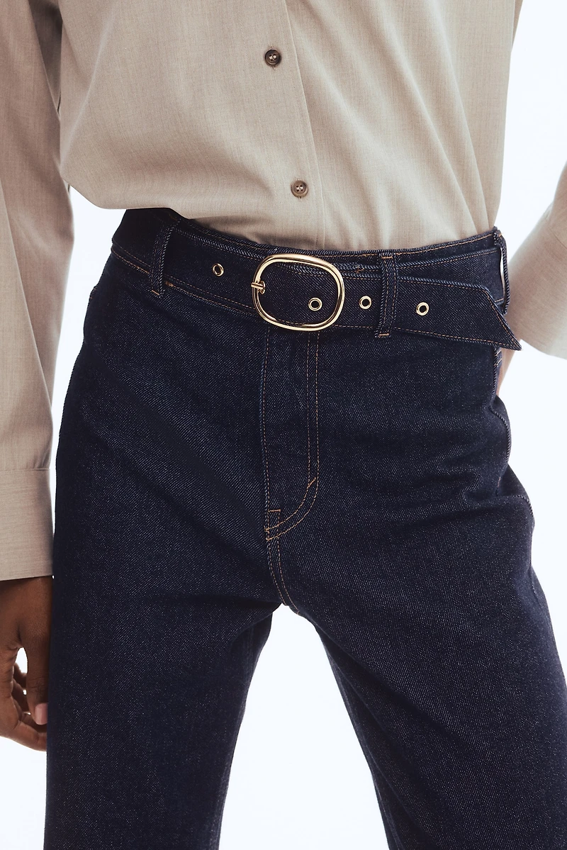 Jean taille haute évasé