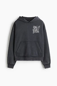 Oversized-Fit Printed Hoodie