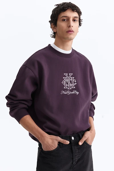 Loose-Fit Printed Sweatshirt