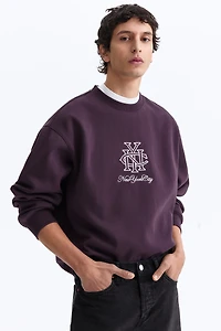 Loose-Fit Printed Sweatshirt