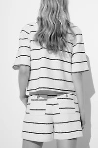 Short en tissu bouclé