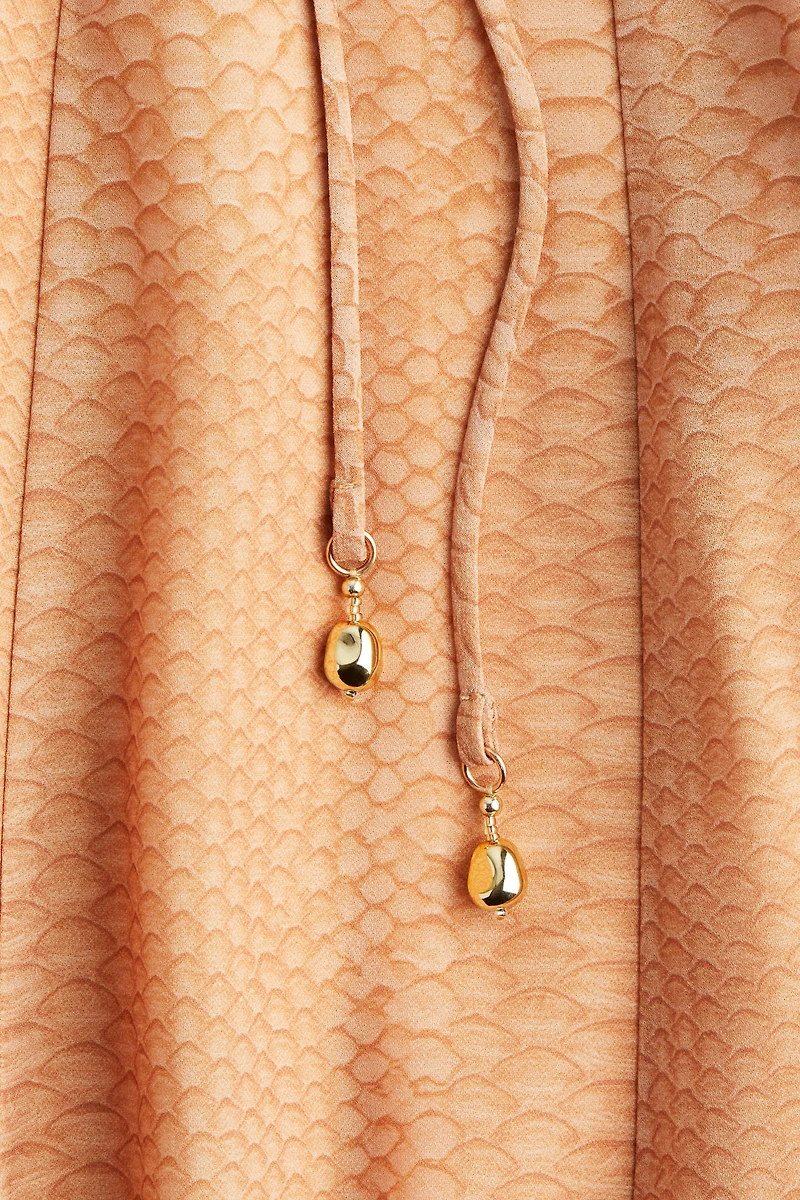 Robe à bretelles fines en mousseline