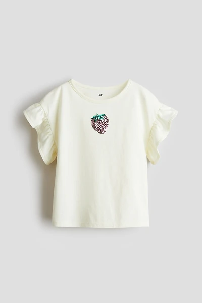 Haut à sequins en coton