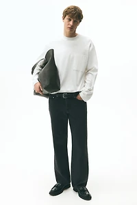 Loose-Fit Long-Sleeved Jersey Shirt