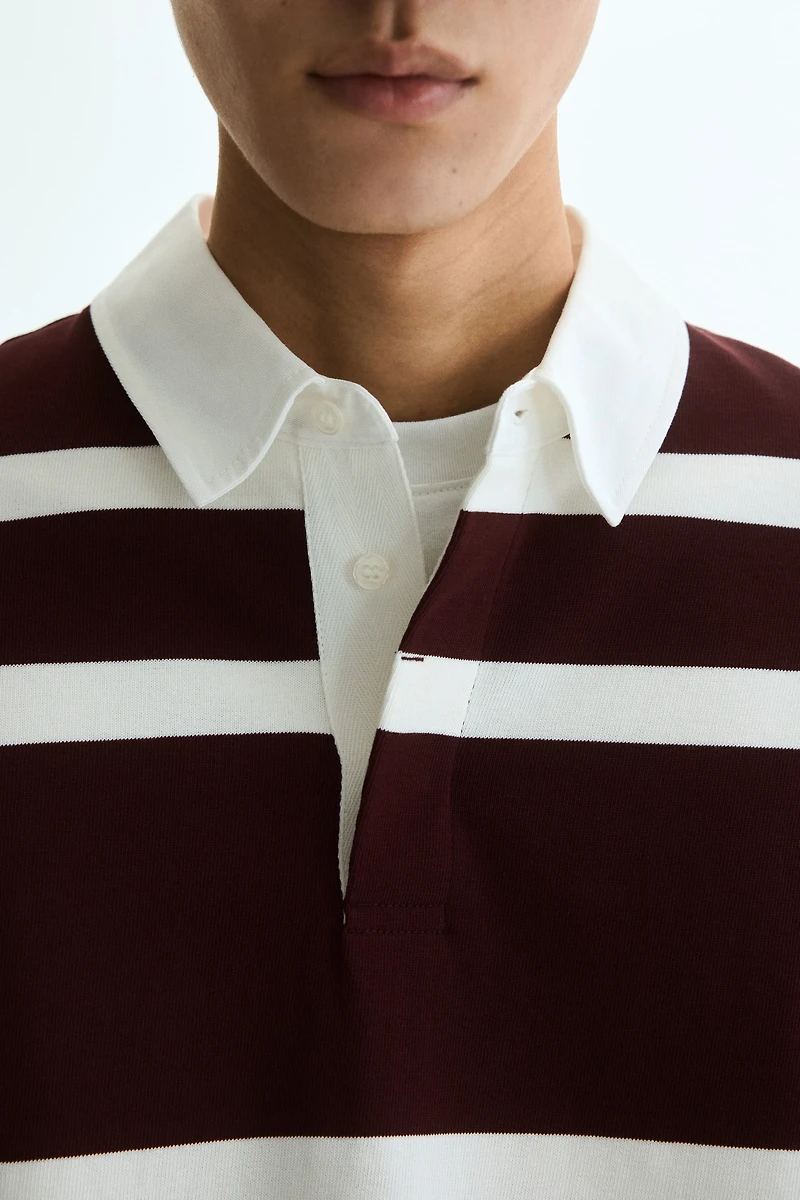 Loose-Fit Cotton Rugby Shirt