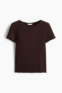 Pointelle Jersey Top