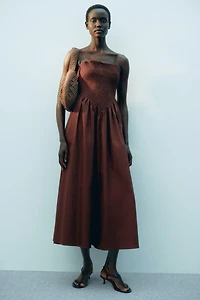 Smocked Cotton Dress