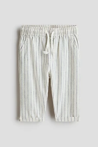 Linen-Blend Pants