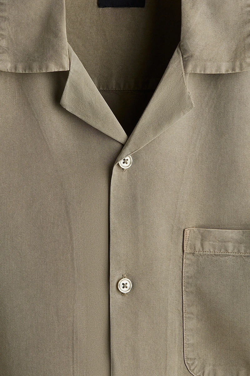 Regular Fit Lyocell Resort Shirt