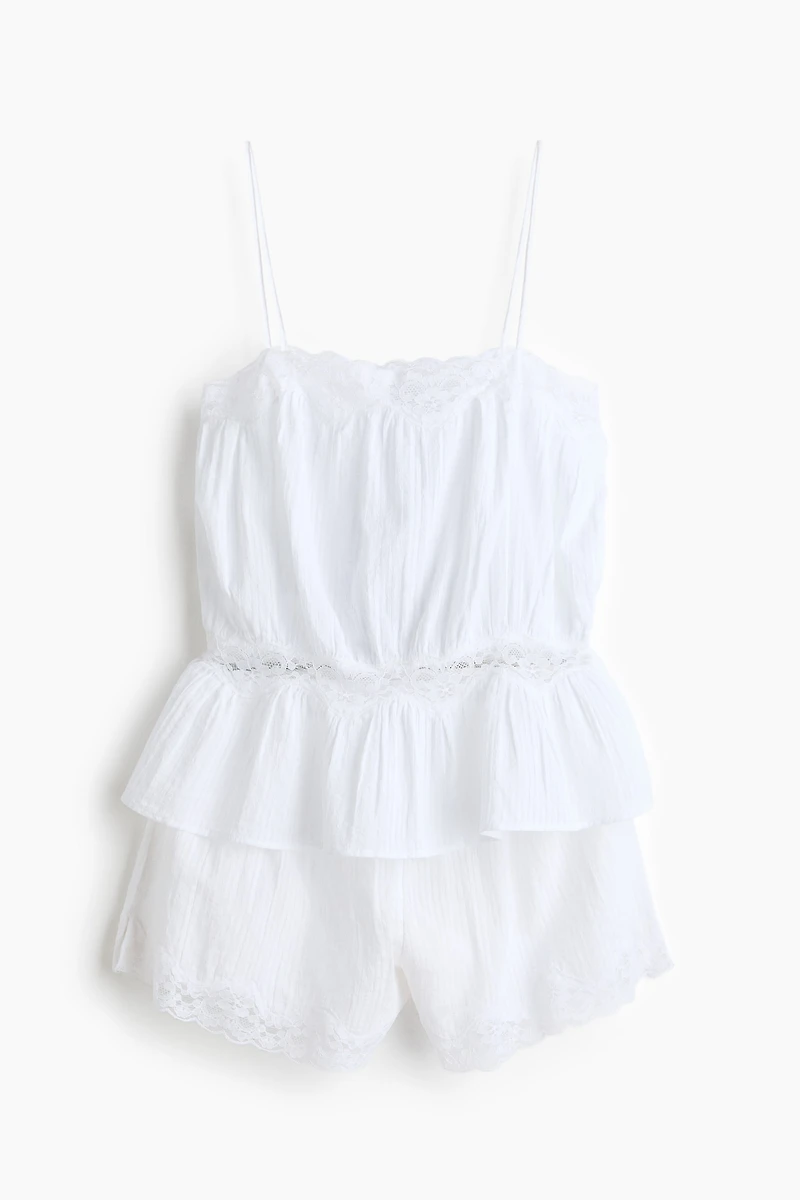 Crinkled Cotton Pajamas