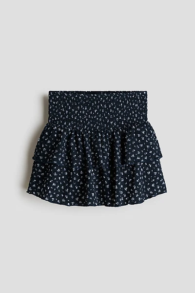 Patterned Tiered Skirt