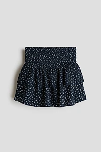 Patterned Tiered Skirt