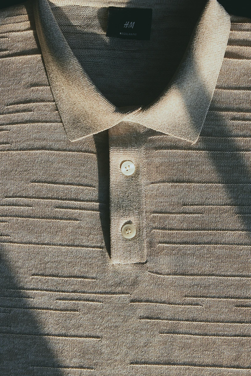 Regular Fit Fine-Knit Polo Shirt