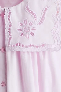 Cotton Dress with Sailor Collar